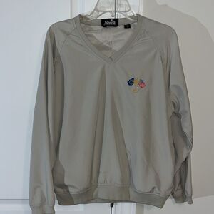 Vintage Ashworth Ryder Cup Blue Team USA Pullover retro beige Golf Wind Shirt ⛳️